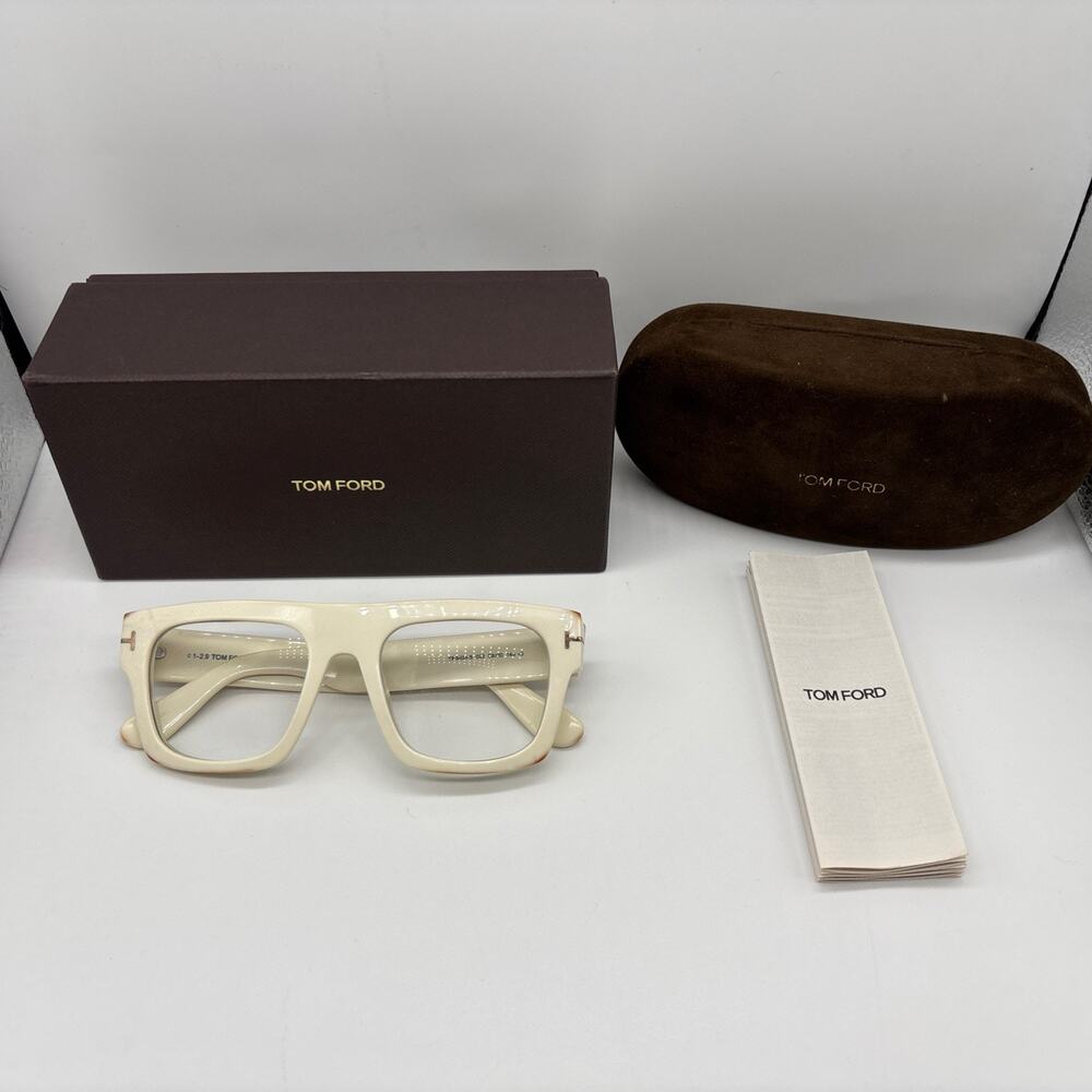 Tom Ford TF5844-B 025 Cat Eye Ivory 55 mm Women's Eyeglasses Frame